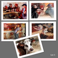 Lot 1 : cartes d'art imprimées