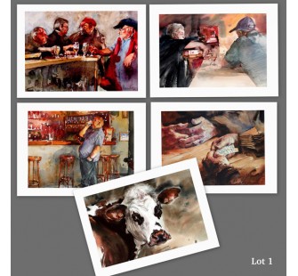 Lot 1 : cartes d'art imprimées