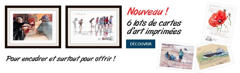 Lots de cartes d\'art imprimées